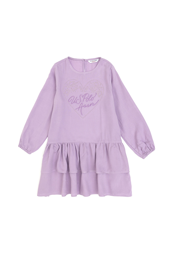 U.S. Polo Assn. A Kesim Kız Çocuk Dokuma Elbise PU 8040 Pembe U.S. Polo Assn. A Kesim Kız Çocuk Dokuma Elbise PU 8040 Pembe