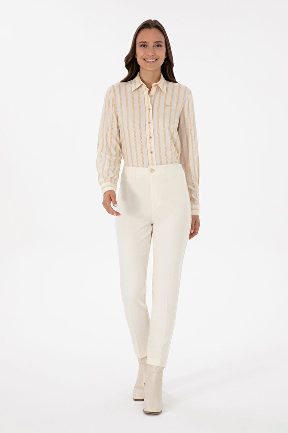 U.S. Polo Assn. Kadın Pantolon 2241143 VR256 Beyaz U.S. Polo Assn. Kadın Pantolon 2241143 VR256 Beyaz