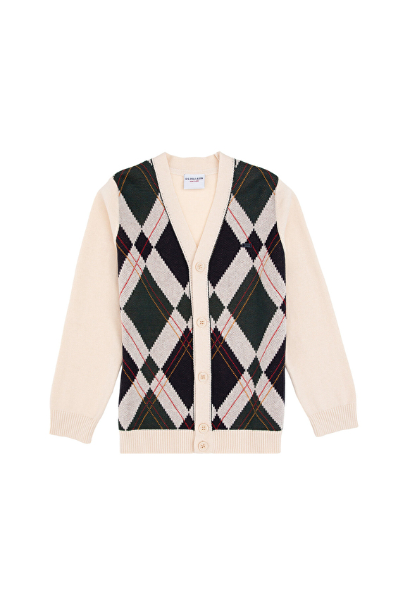 U.S. Polo Assn. Regular Fit Erkek Çocuk Triko Hirka 2255900 Beyaz U.S. Polo Assn. Regular Fit Erkek Çocuk Triko Hirka 2255900 Beyaz