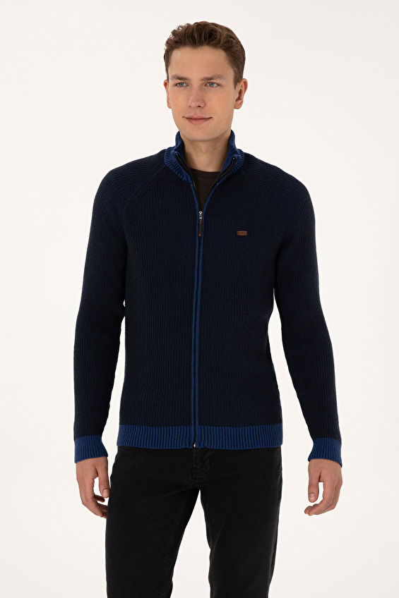 U.S. Polo Assn. Dik Yaka Regular Fit Uzun Kollu Erkek Hırka 2335444 Lacivert U.S. Polo Assn. Dik Yaka Regular Fit Uzun Kollu Erkek Hırka 2335444 Lacivert