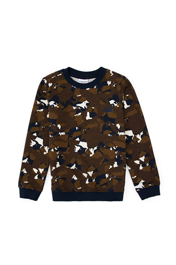 U.S. Polo Assn. Regular Fit Erkek Çocuk Sweatshirt 2236306 Kahverengi U.S. Polo Assn. Regular Fit Erkek Çocuk Sweatshirt 2236306 Kahverengi