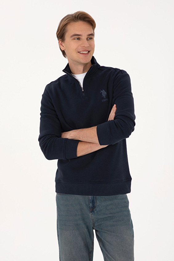 U.S. Polo Assn. DİK YAKA Comfort Fit Uzun Kollu Erkek Sweatshırt 2337175 Lacivert U.S. Polo Assn. DİK YAKA Comfort Fit Uzun Kollu Erkek Sweatshırt 2337175 Lacivert