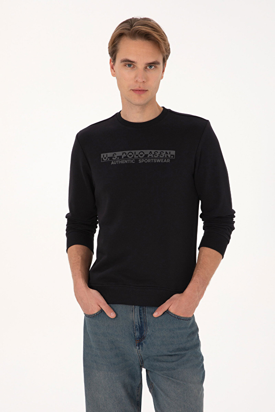 U.S. Polo Assn. Regular Fit Bisiklet Yaka Uzun Kollu Erkek Sweatshırt 2237202 Siyah U.S. Polo Assn. Regular Fit Bisiklet Yaka Uzun Kollu Erkek Sweatshırt 2237202 Siyah