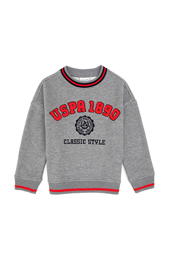 U.S. Polo Assn. Comfort Fit Erkek Çocuk Sweatshirt 2236286 Gri U.S. Polo Assn. Comfort Fit Erkek Çocuk Sweatshirt 2236286 Gri