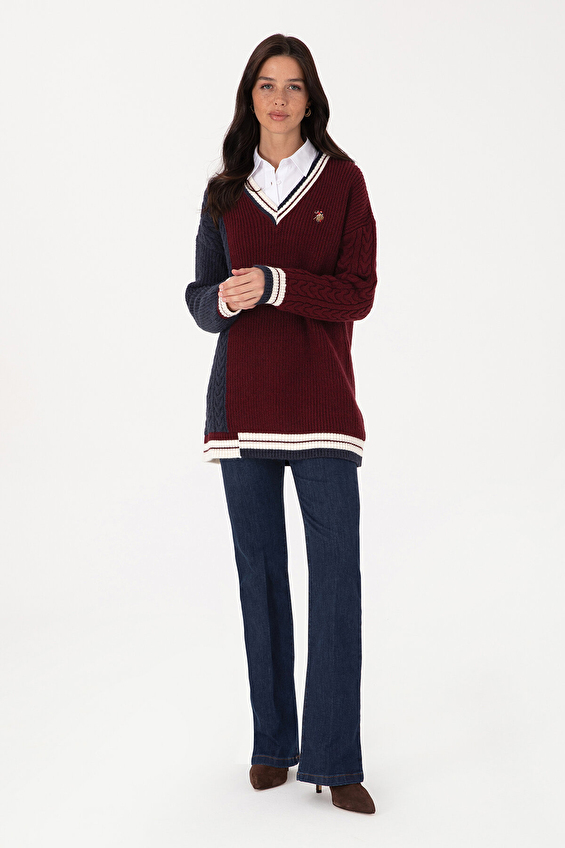 U.S. Polo Assn. Kadın Kazak 2244336 VR033 Lacivert U.S. Polo Assn. Kadın Kazak 2244336 VR033 Lacivert