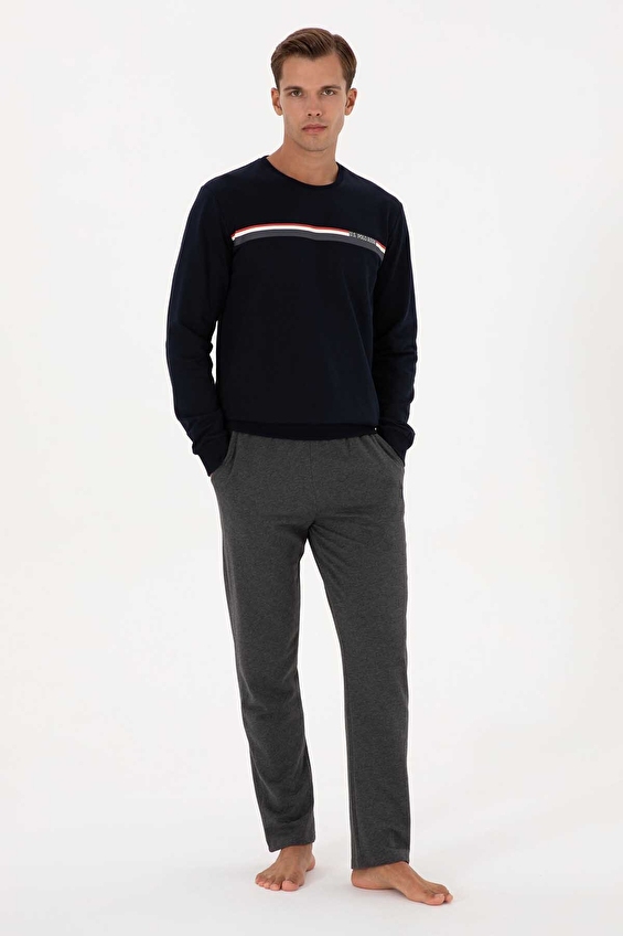 U.S. Polo Assn. Erkek Pijama Takımı 18925 LAC Lacivert U.S. Polo Assn. Erkek Pijama Takımı 18925 LAC Lacivert