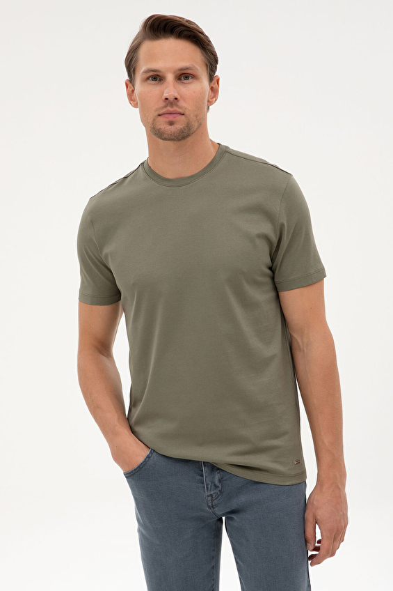 Pierre Cardin Slim Fit Erkek Tişört 2410837 Yeşil Pierre Cardin Slim Fit Erkek Tişört 2410837 Yeşil