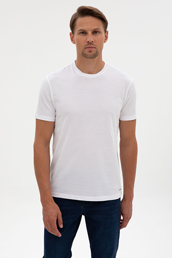 Pierre Cardin Slim Fit Erkek Tişört 2410837 Açık beyaz Pierre Cardin Slim Fit Erkek Tişört 2410837 Açık beyaz