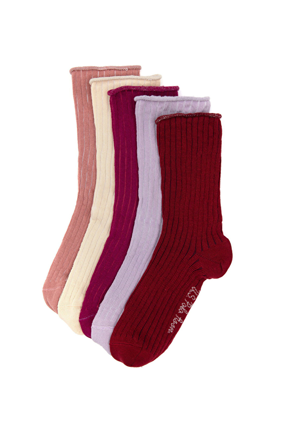 U.S. Polo Assn. Kadın 5'li Çorap OVERSK25 FSY Fuşya U.S. Polo Assn. Kadın 5'li Çorap OVERSK25 FSY Fuşya