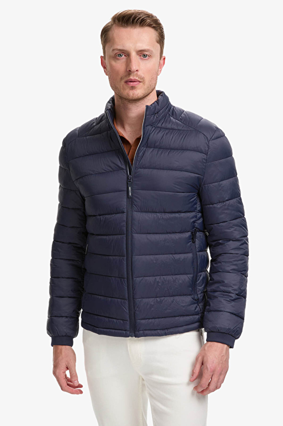 Pierre Cardin Cropped Slim Fit Erkek Mont PU 8906 Lacivert
