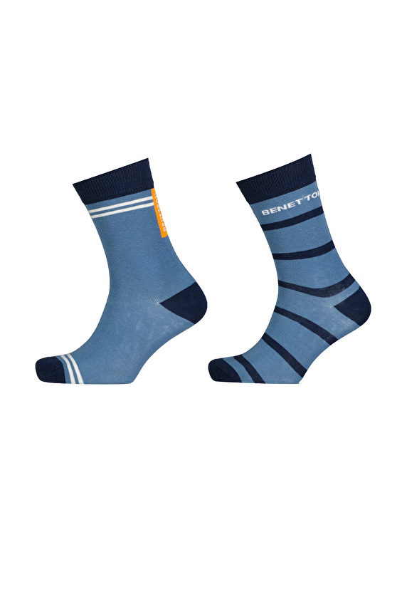United Colors Of Benetton Erkek 2'li Soket Çorap 77263 Mavi United Colors Of Benetton Erkek 2'li Soket Çorap 77263 Mavi
