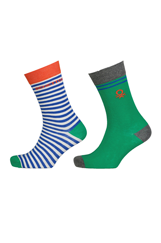 United Colors Of Benetton Erkek 2'li Soket Çorap 77264 YSL Yeşil United Colors Of Benetton Erkek 2'li Soket Çorap 77264 YSL Yeşil