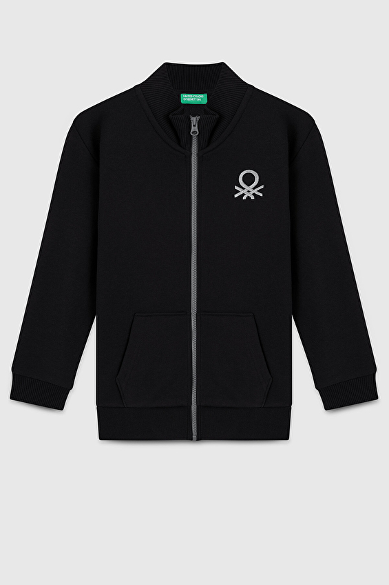 United Colors Of Benetton Erkek Çocuk Sweat BNT B23351 Siyah United Colors Of Benetton Erkek Çocuk Sweat BNT B23351 Siyah