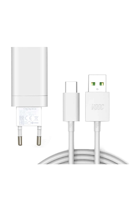 Oppo Power Adapter 33W & USB To Type - C Cable White Oppo Power Adapter 33W & USB To Type - C Cable White