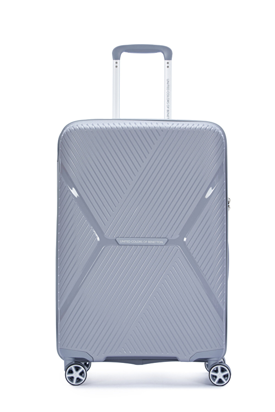 United Colors Of Benetton Sert Valiz Çift Taraflı Fermuarlı Kapama 60CM Orta Boy 14BNT3000 02 GR Gri United Colors Of Benetton Sert Valiz Çift Taraflı Fermuarlı Kapama 60CM Orta Boy 14BNT3000 02 GR Gri