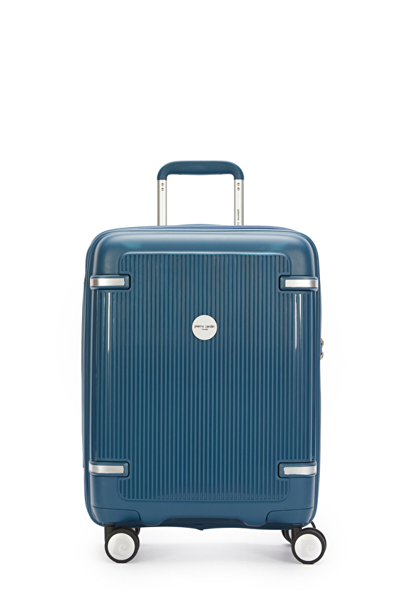 Pierre Cardin Sert Valiz Çift Taraflı Fermuarlı Kapama 50CM Kabin Boy 04PC7070 03 M Mavi Pierre Cardin Sert Valiz Çift Taraflı Fermuarlı Kapama 50CM Kabin Boy 04PC7070 03 M Mavi