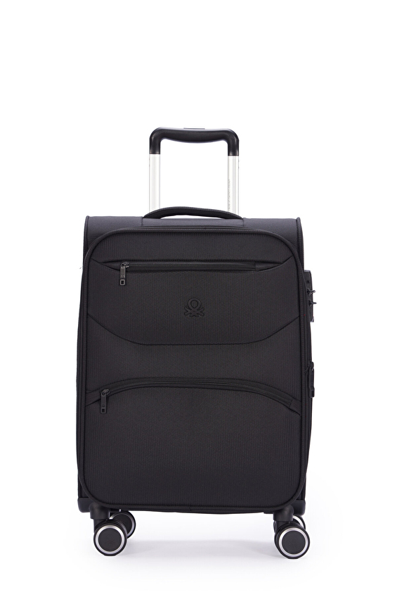 United Colors Of Benetton Kumaş Valiz Kabin Boy 50CM 14BNT2400 03 Siyah United Colors Of Benetton Kumaş Valiz Kabin Boy 50CM 14BNT2400 03 Siyah