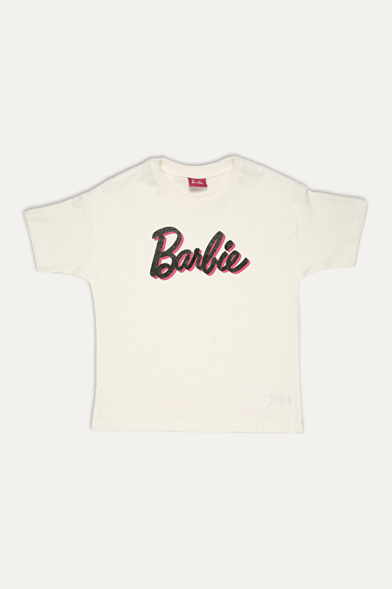 U.S. Polo Assn Bebek Kız Çocuk Barbie Tişört L1773 G Krem U.S. Polo Assn Bebek Kız Çocuk Barbie Tişört L1773 G Krem
