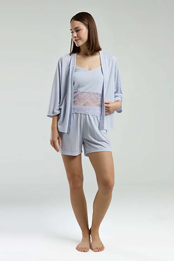 Pierre Cardin Kadın Pijama Takımı PC8980 S Mavi Pierre Cardin Kadın Pijama Takımı PC8980 S Mavi