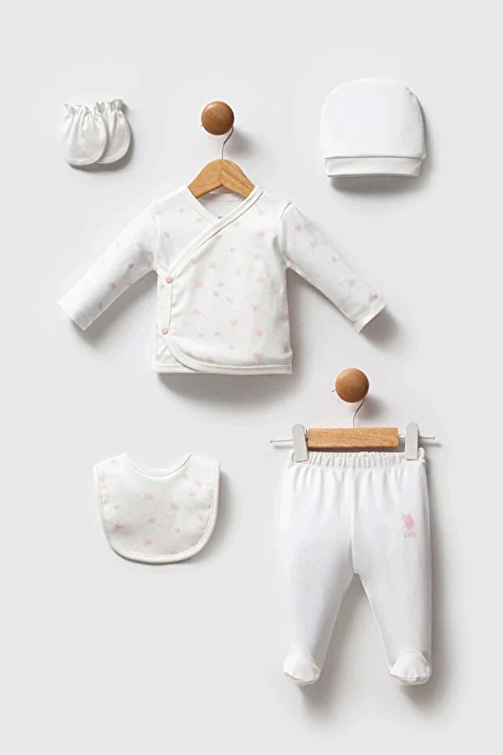 U.S. Polo Assn Bebek Bebek Takım USB2627 Beyaz