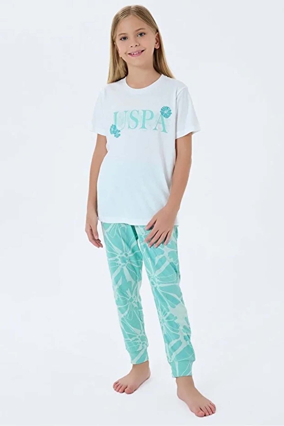 U.S. Polo Assn. Kids Kız Çocuk Pijama Takımı US2506-4.BYZ U.S. Polo Assn. Kids Kız Çocuk Pijama Takımı US2506-4.BYZ