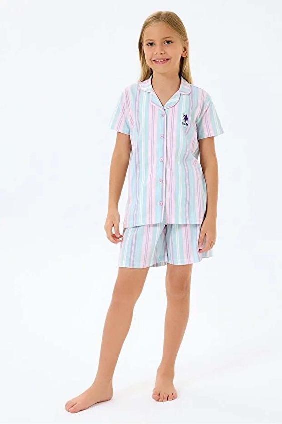 U.S. Polo Assn. Kids Kız Çocuk Pijama Takımı US2534-4.S.YSL U.S. Polo Assn. Kids Kız Çocuk Pijama Takımı US2534-4.S.YSL