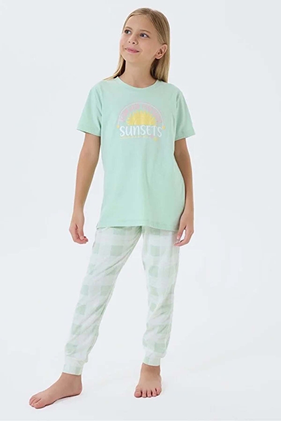 Arnetta Kız Çocuk Pijama Takımı AR3576-G.A.YSL Arnetta Kız Çocuk Pijama Takımı AR3576-G.A.YSL