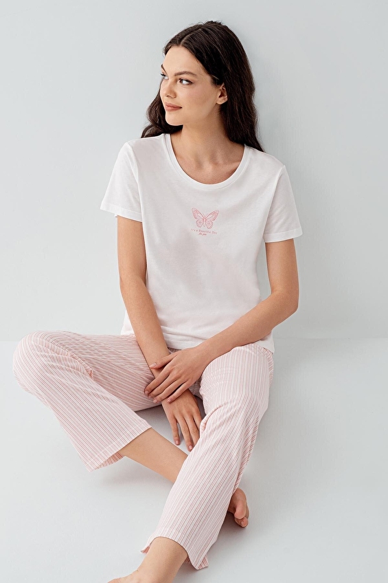 Arnetta Kadın Pijama Takımı AR3593 S BYZ Açık pembe Arnetta Kadın Pijama Takımı AR3593 S BYZ Açık pembe