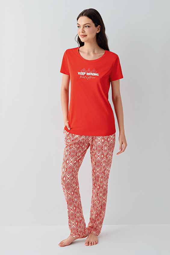 Arnetta Kadın Pijama Takımı AR3611 S KRMZ Kırmızı Arnetta Kadın Pijama Takımı AR3611 S KRMZ Kırmızı