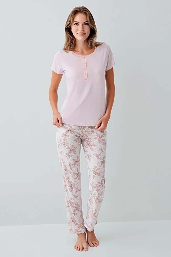 Arnetta Kadın Pijama Takımı AR3624 S A PMB Açık pembe Arnetta Kadın Pijama Takımı AR3624 S A PMB Açık pembe