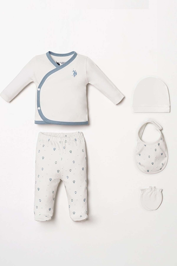 U.S. Polo Assn Bebek Bebek 5'li Set USB2851 Beyaz U.S. Polo Assn Bebek Bebek 5'li Set USB2851 Beyaz