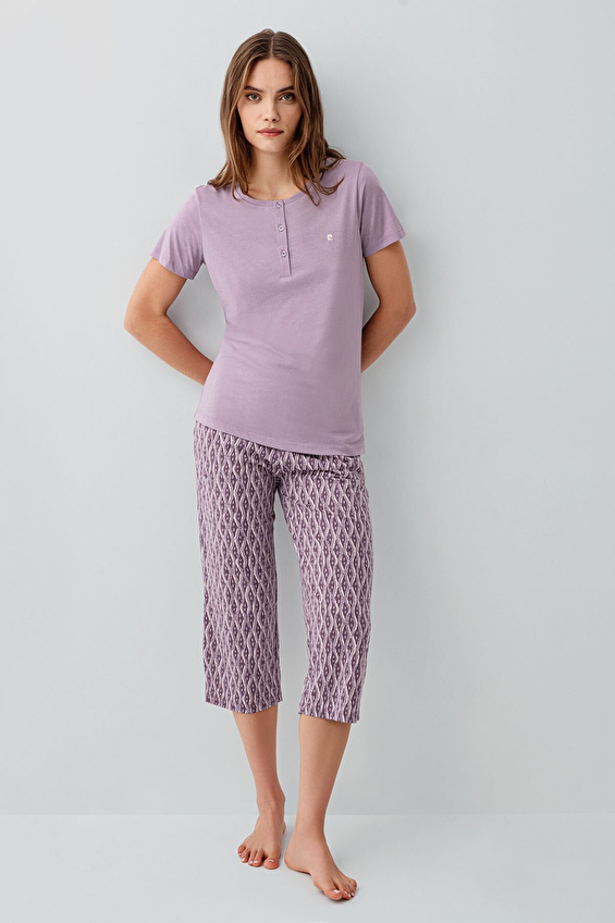 Pierre Cardin Kadın Pijama Takımı PC9183 S Lila Pierre Cardin Kadın Pijama Takımı PC9183 S Lila