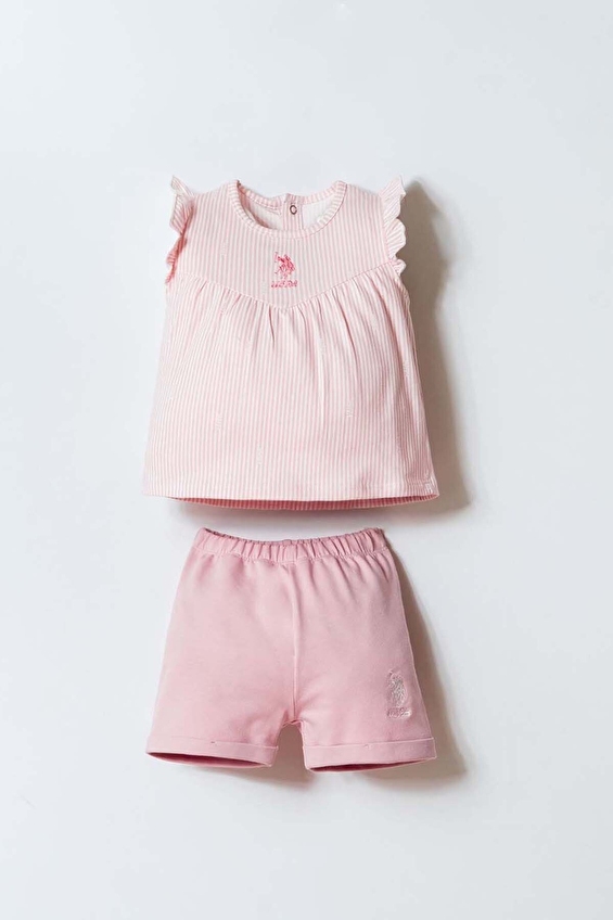 U.S. Polo Assn Bebek Bebek Elbise USB2961 Pembe U.S. Polo Assn Bebek Bebek Elbise USB2961 Pembe