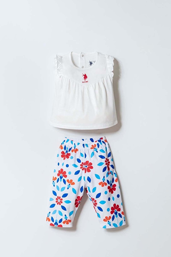 U.S. Polo Assn Bebek Bebek Elbise USB2992 Beyaz U.S. Polo Assn Bebek Bebek Elbise USB2992 Beyaz