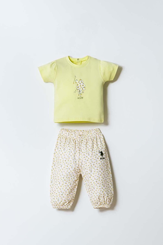 U.S. Polo Assn Bebek Bebek Elbise USB3001 Sarı U.S. Polo Assn Bebek Bebek Elbise USB3001 Sarı