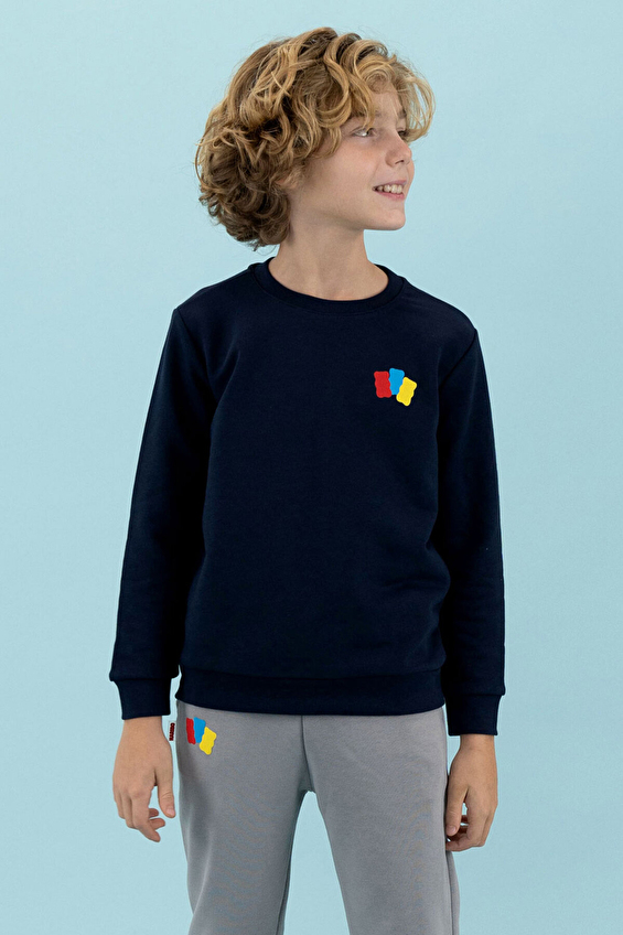 Haribo Kız Çocuk Erkek Çocuk Sweatshirt HRBTXT300 301C Lacivert Haribo Kız Çocuk Erkek Çocuk Sweatshirt HRBTXT300 301C Lacivert