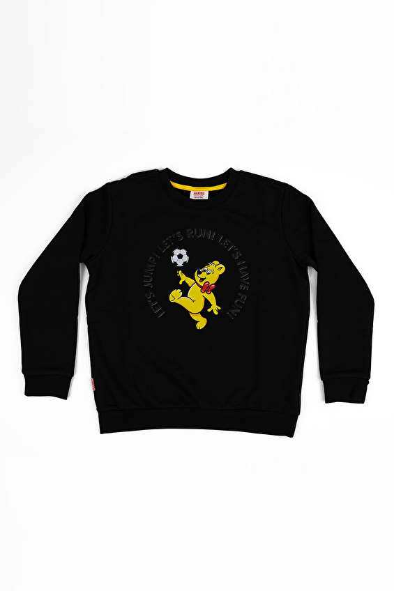 Haribo Erkek Çocuk Sweatshirt HRBTXT305 B3C Siyah Haribo Erkek Çocuk Sweatshirt HRBTXT305 B3C Siyah