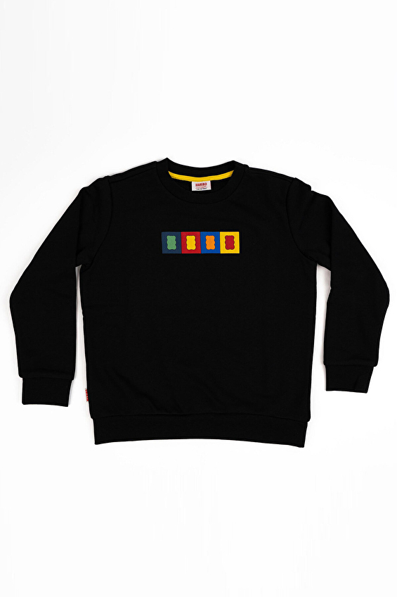 Haribo Erkek Çocuk Sweatshirt HRBTXT307 B3C Siyah Haribo Erkek Çocuk Sweatshirt HRBTXT307 B3C Siyah