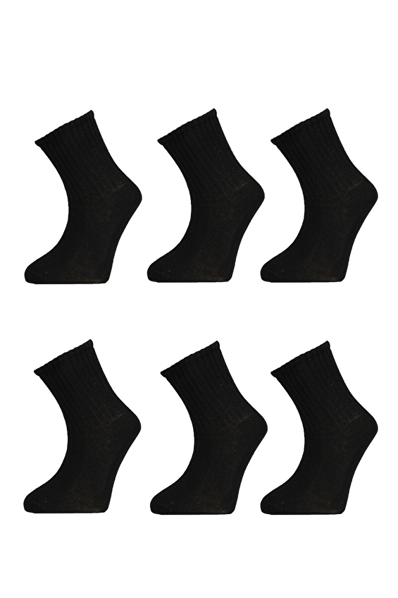 Bibaby Bebek Bistyle 6'lı Penye Düz Soket BISTYLE06008SYH Siyah Bibaby Bebek Bistyle 6'lı Penye Düz Soket BISTYLE06008SYH Siyah