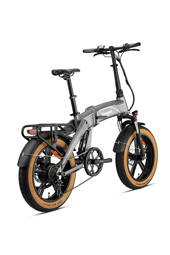 Loop Elektrikli Bisiklet ARMOUR - 20J - Katlanır (FAT Bike) - 7 Vites - H.Disc - Elektrikli - Mat Gri / Gri Loop Elektrikli Bisiklet ARMOUR - 20J - Katlanır (FAT Bike) - 7 Vites - H.Disc - Elektrikli - Mat Gri / Gri