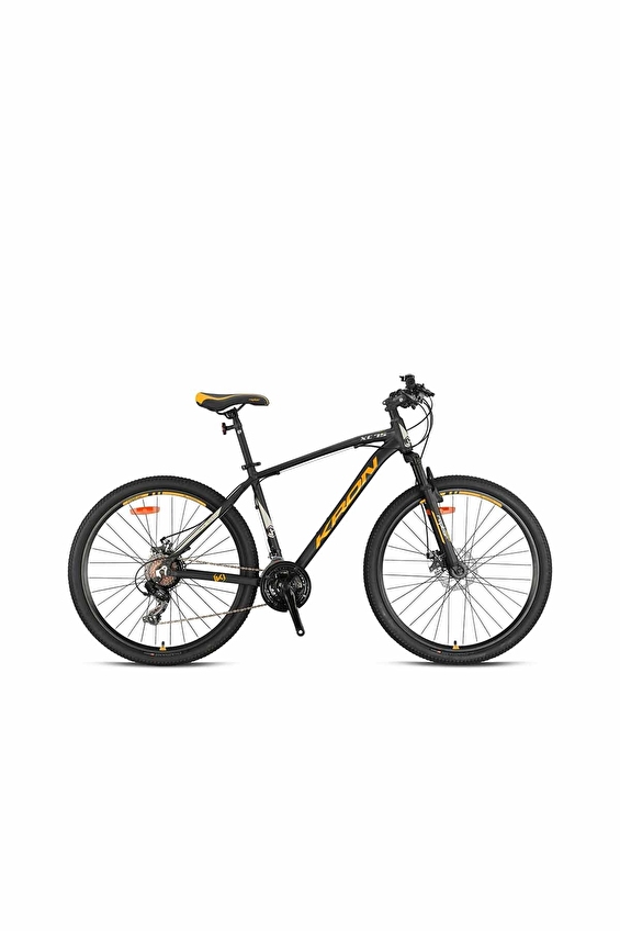 Kron Bisiklet XC 75 - 29J MTB - 19 - 21 Vites - M.DISC. - Mat Siyah-Neon Turuncu/Bej