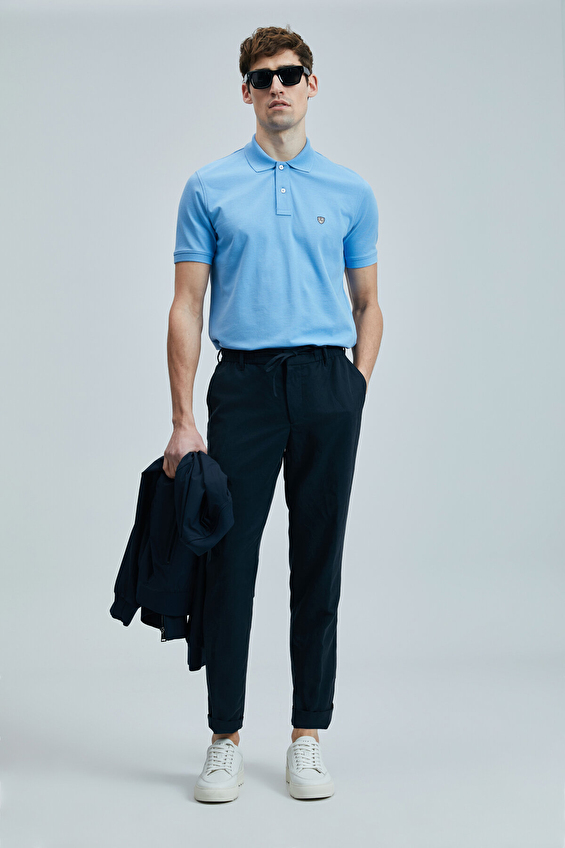 Lufian Erkek Laon Tişört 111040206 Mavi Lufian Erkek Laon Tişört 111040206 Mavi