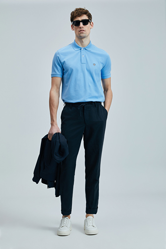 Lufian Erkek Laon Tişört 111040206 Mavi Lufian Erkek Laon Tişört 111040206 Mavi