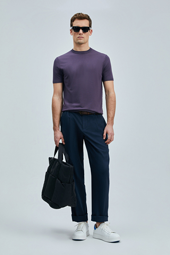 Lufian Bisiklet Yaka Erkek Tino Kazak 111090110 Mürdüm Lufian Bisiklet Yaka Erkek Tino Kazak 111090110 Mürdüm