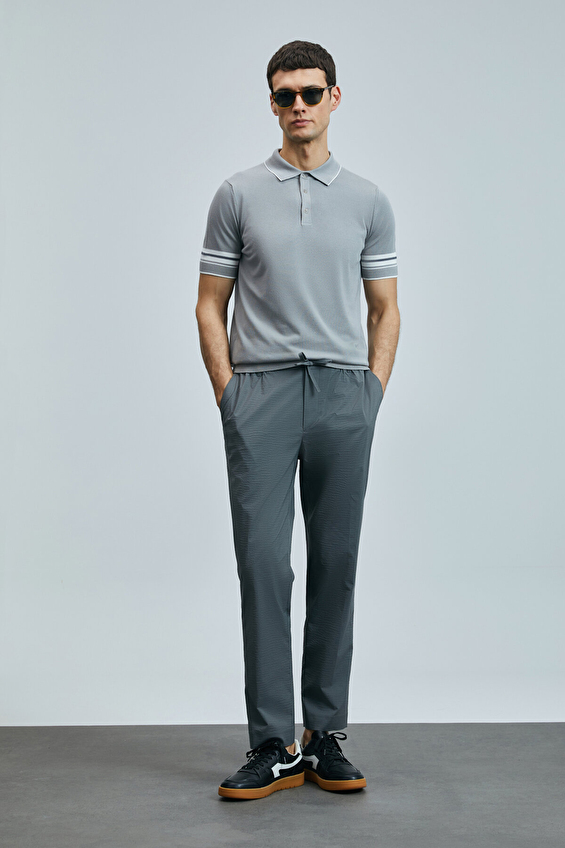 Lufian Polo Yaka Erkek Noah Kazak 111090112 Gri Lufian Polo Yaka Erkek Noah Kazak 111090112 Gri