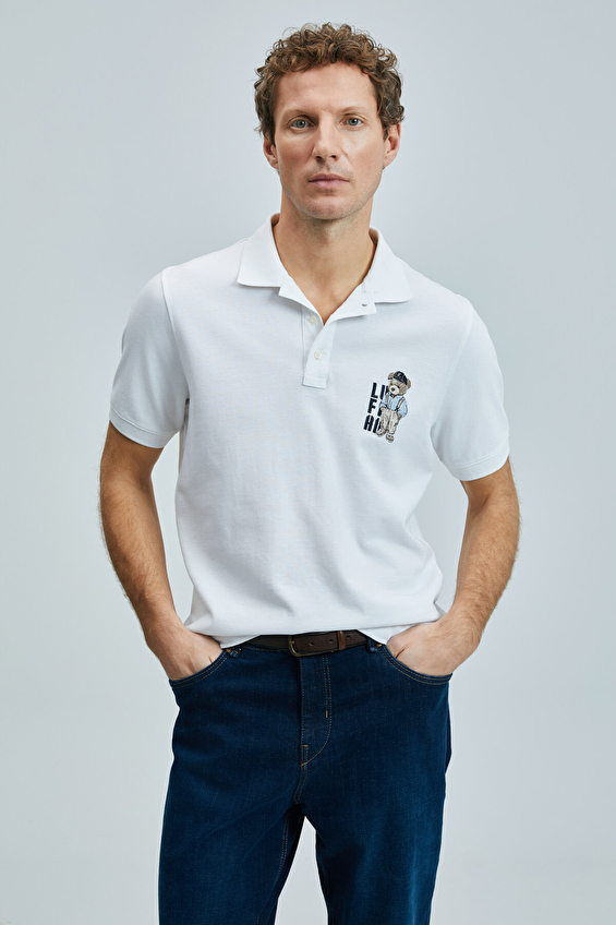 Lufian Slim Fit Polo Yaka Erkek Best Tişört 111040220 Beyaz Lufian Slim Fit Polo Yaka Erkek Best Tişört 111040220 Beyaz