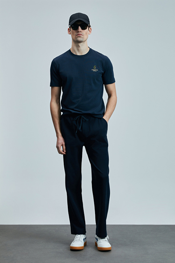 Lufian Bisiklet Yaka Comfort Fit Erkek Olivia Tişört 111020263 Lacivert Lufian Bisiklet Yaka Comfort Fit Erkek Olivia Tişört 111020263 Lacivert