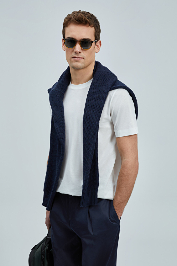 Lufian Bisiklet Yaka Comfort Fit Erkek Bran Tişört 111020262 Krem Lufian Bisiklet Yaka Comfort Fit Erkek Bran Tişört 111020262 Krem