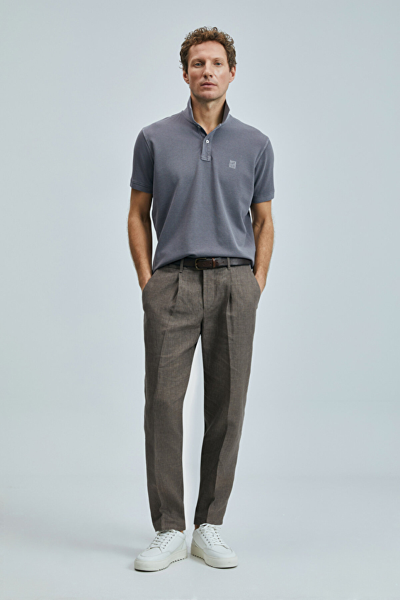 Lufian Slim Fit Polo Yaka Erkek Vernon Tişört 111040205 Toprak Lufian Slim Fit Polo Yaka Erkek Vernon Tişört 111040205 Toprak