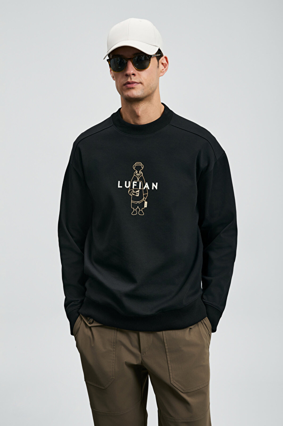 Lufian Erkek Sımba Sweatshirt 112030175 Siyah Lufian Erkek Sımba Sweatshirt 112030175 Siyah
